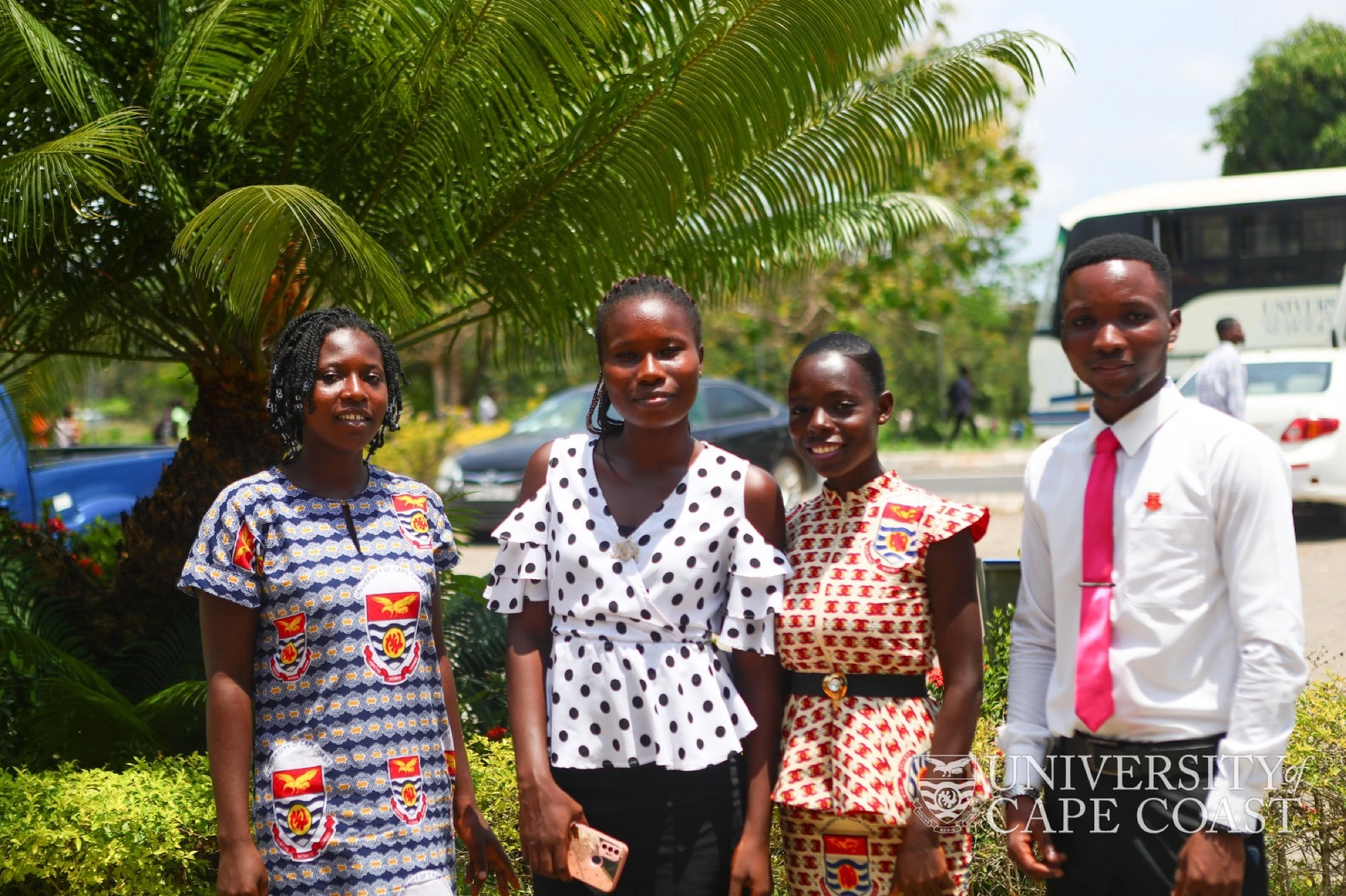 UCC scholarship awardees on campus