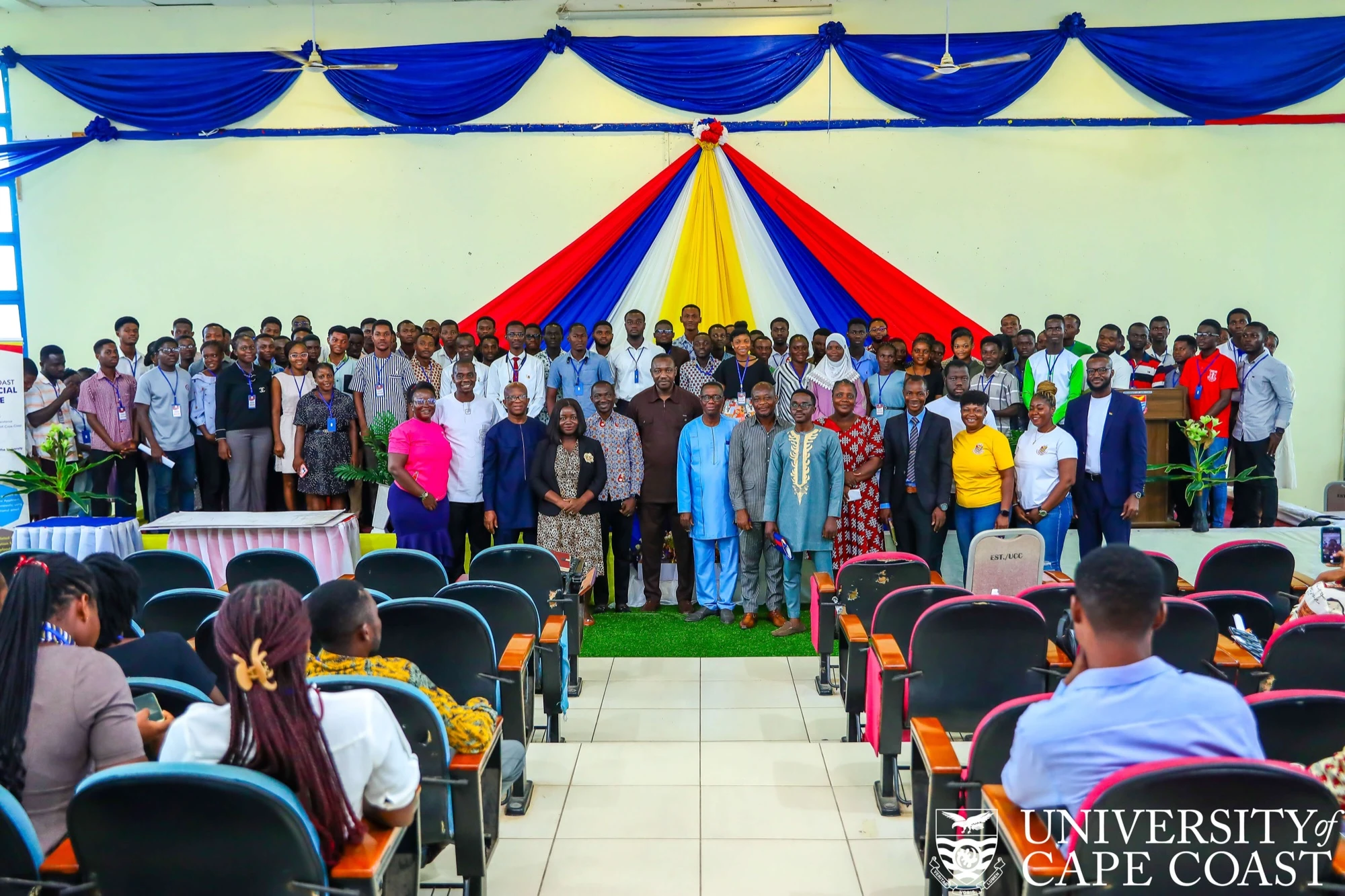 Awardees and officers at a STUFSO gathering