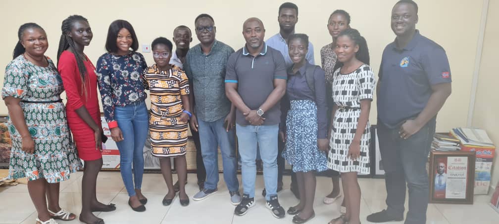 The Dean of Students at UCC  is photographed alongside the recipients of the Peacan Scholarship, along with several members of the Student Financial Support Office (STUFSO).
