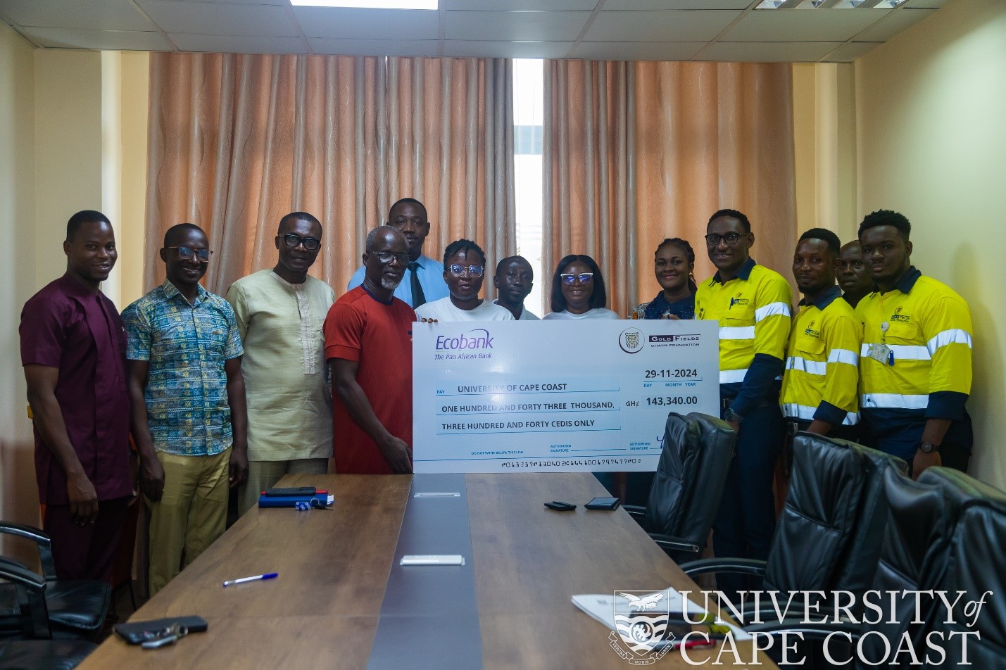 GOLD FIELDS FOUNDATION VISIT BENEFICIARIES AT UNIVERSITY OF CAPE COAST