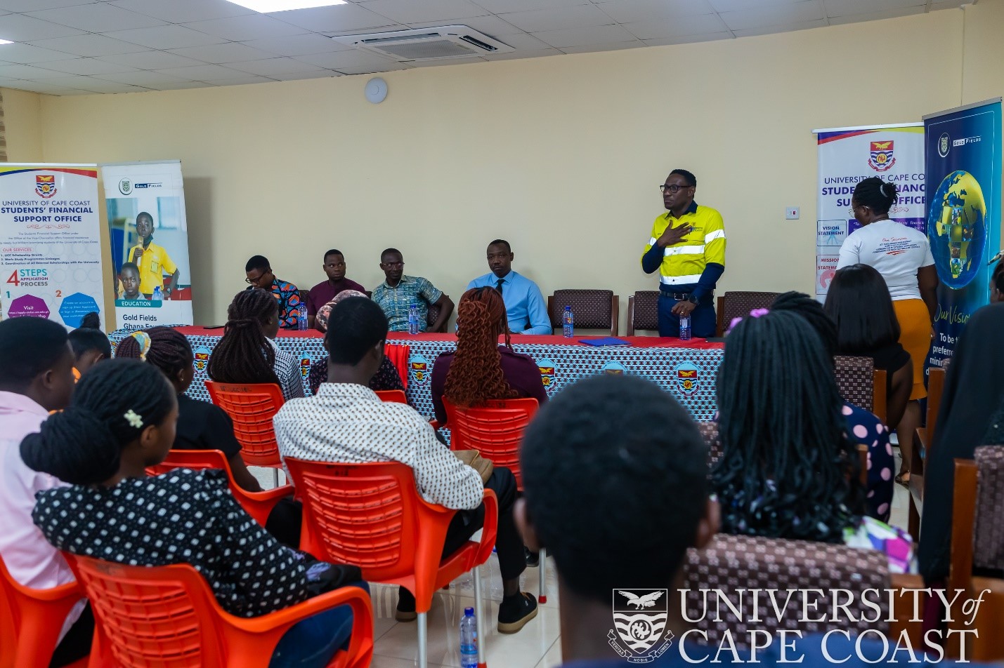 GOLD FIELDS FOUNDATION VISIT BENEFICIARIES AT UNIVERSITY OF CAPE COAST