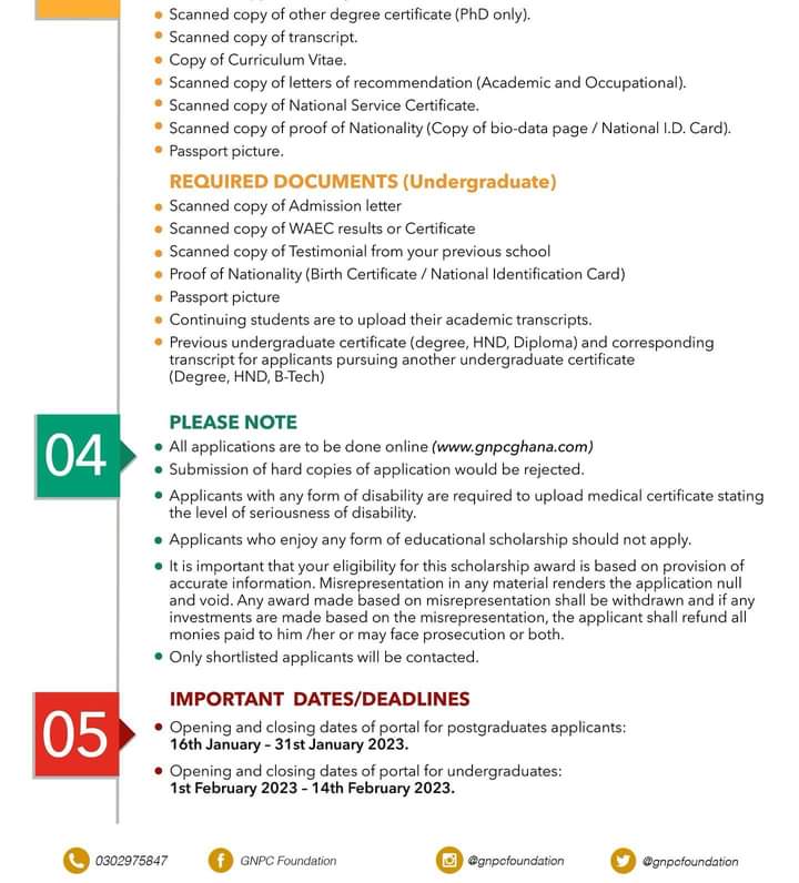 GNPC Scholarship Application